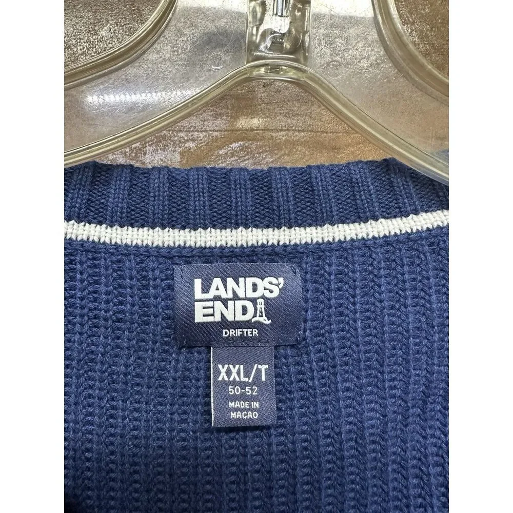 Lands' End Men's Knit Sweater Size XXLT‎